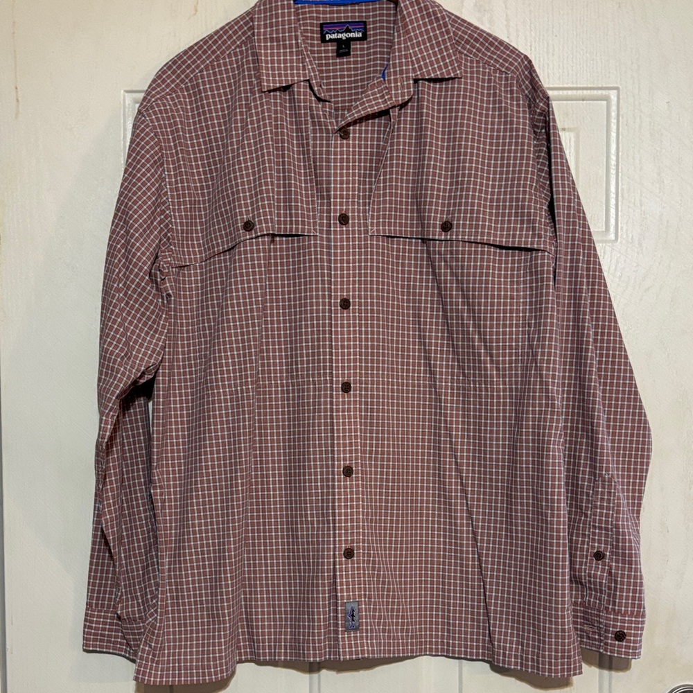 Patagonia‎ Men's Tan Checkered Shirt